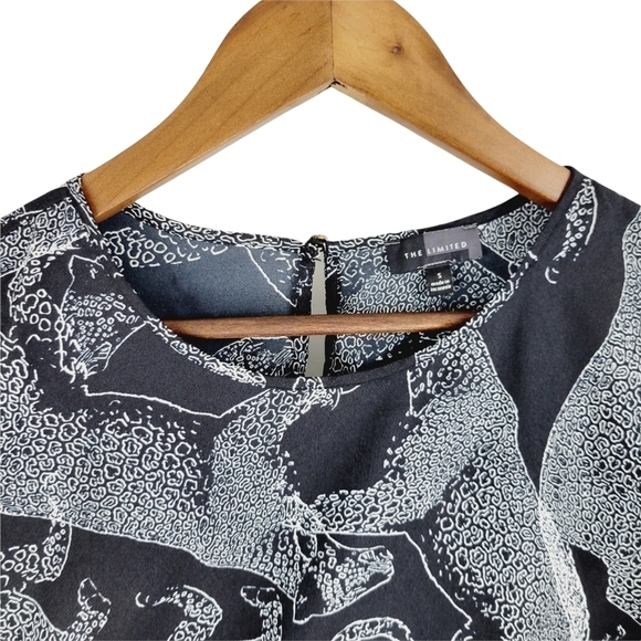 ❤️ The Limited black-and-white leopard print top size small - Picture 4 of 9